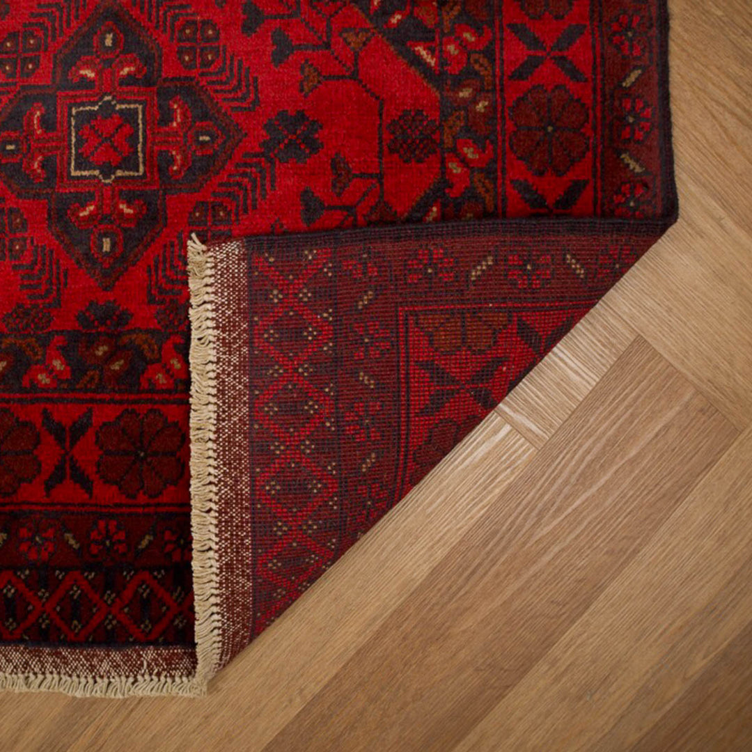 שטיח אפגני חלממדי 00 אדום 297*80