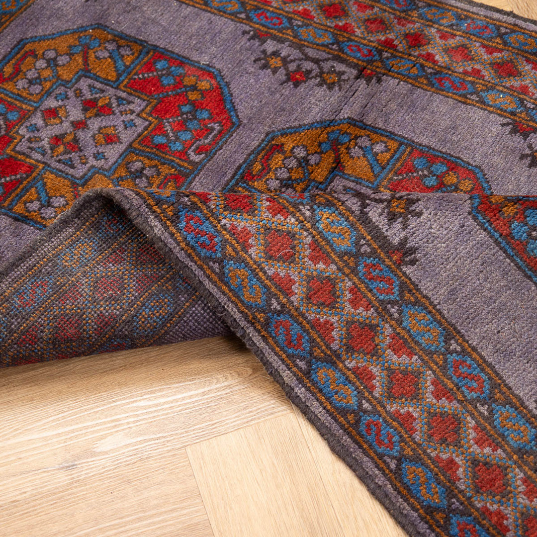 שטיח אפגני רגל פיל 00 סגול 202*84