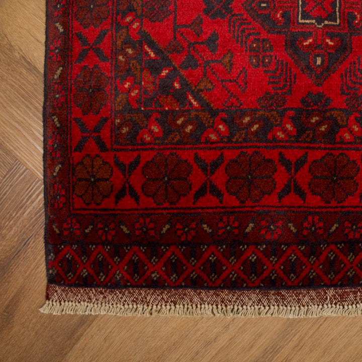 שטיח אפגני חלממדי 00 אדום 297*80