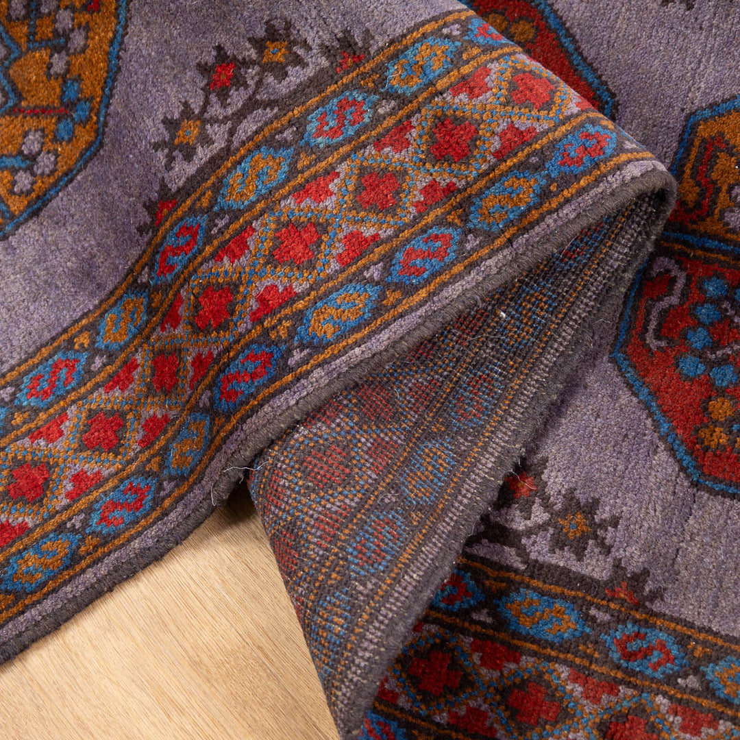 שטיח אפגני רגל פיל 00 סגול 202*84