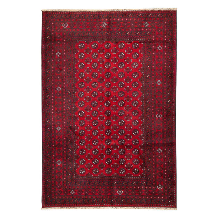 שטיח אפגני בוכרה 00 אדום 237*163 | Bokhara Rug