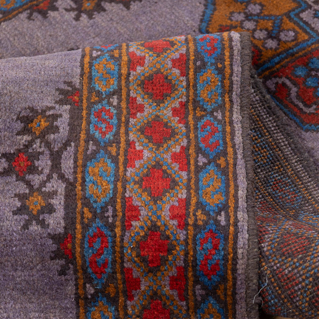 שטיח אפגני רגל פיל 00 סגול 202*84