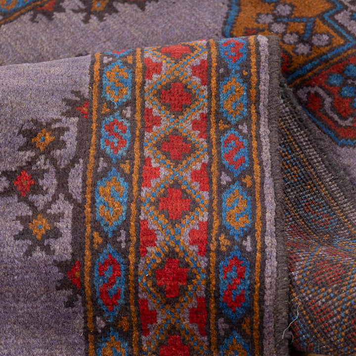 שטיח אפגני רגל פיל 00 סגול 202*84