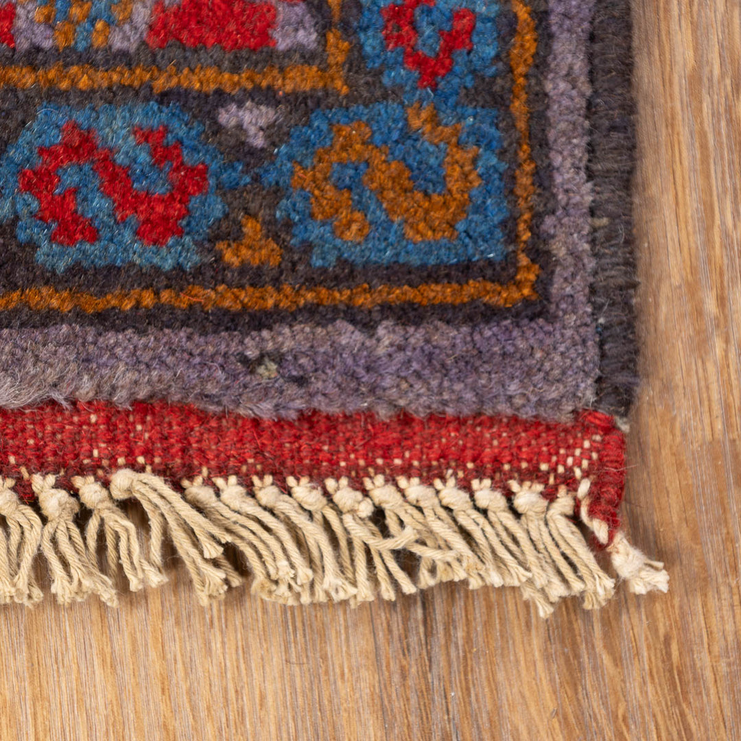 שטיח אפגני רגל פיל 00 סגול 202*84