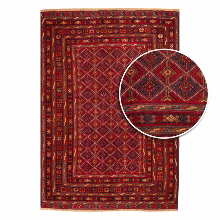 שטיח אוזבקי 00 אדום 213*152 | Uzbek