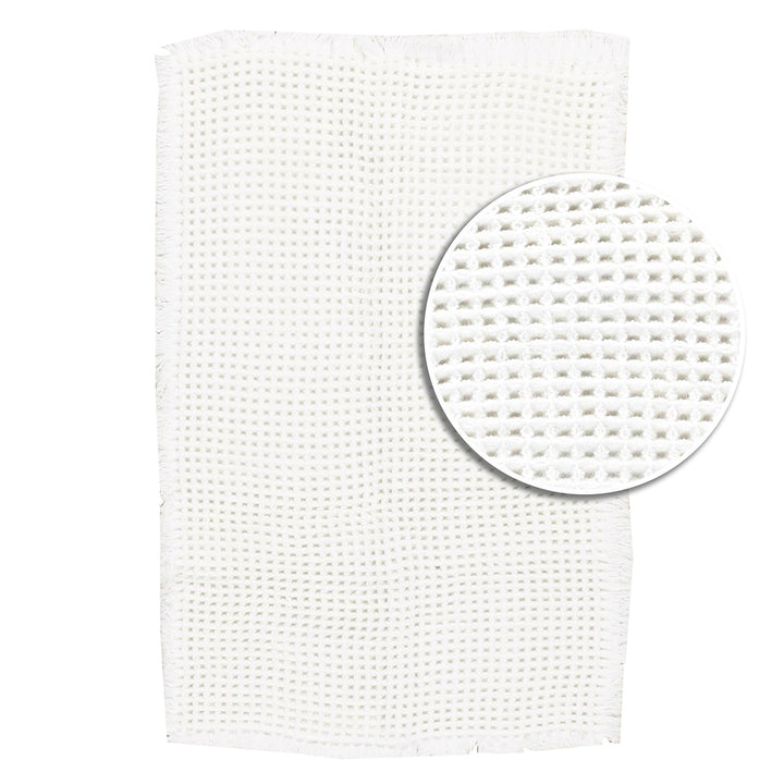 שטיח אמבט אוסקר משובץ 01 לבן | Oscar