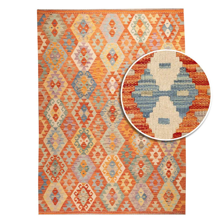 שטיח קילים אפגני 00 צבעוני 242*174