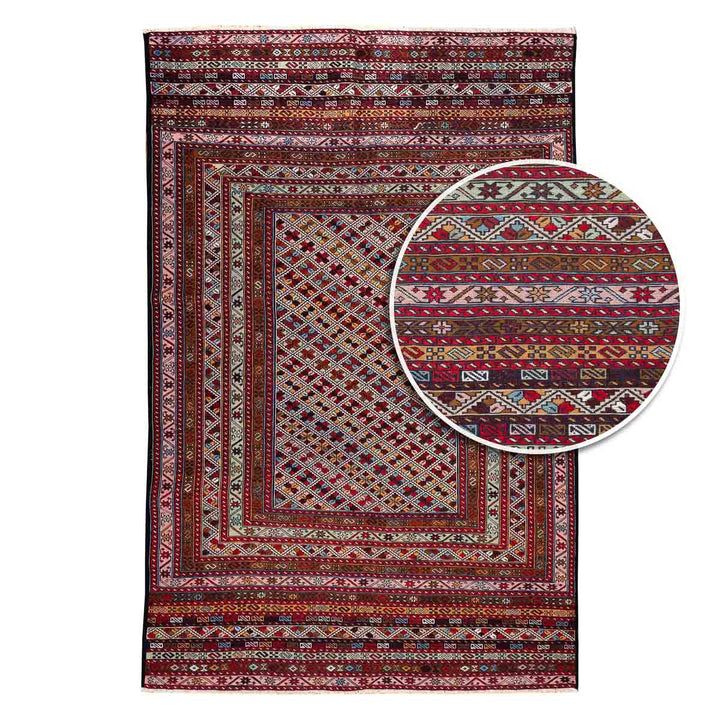 שטיח סומק פרסי 00 צבעוני 190*123 | Persian Sumak