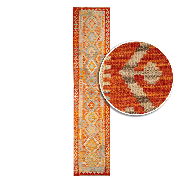 שטיח קילים אפגני 00 צבעוני 392*84