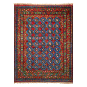 שטיח  אפגני בוכרה 00 כחול 198*151  | Bokhara Rug