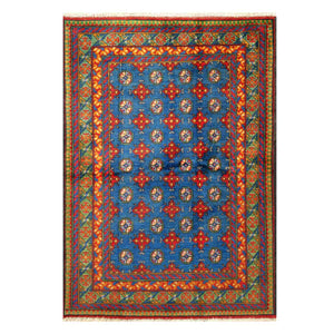 שטיח  אפגני בוכרה 00 כחול 184*129  | Bokhara Rug