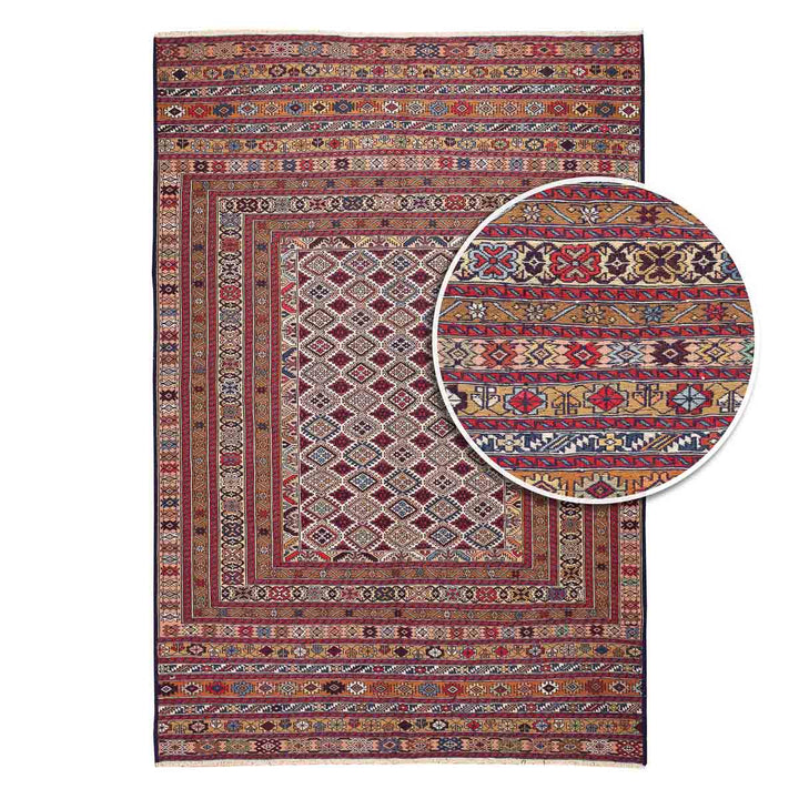 שטיח סומק פרסי 00 צבעוני 202*137 | Persian Sumak