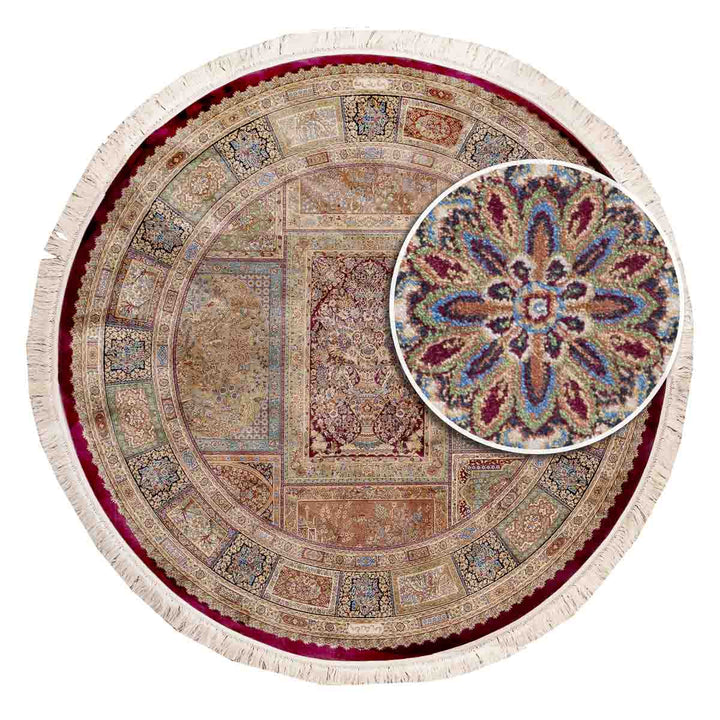 שטיח קום משי 13 צבעוני | QOM