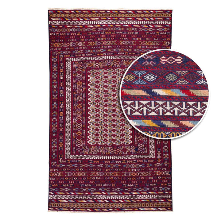 שטיח סומק פרסי 00 צבעוני 211*127 | Persian Sumak