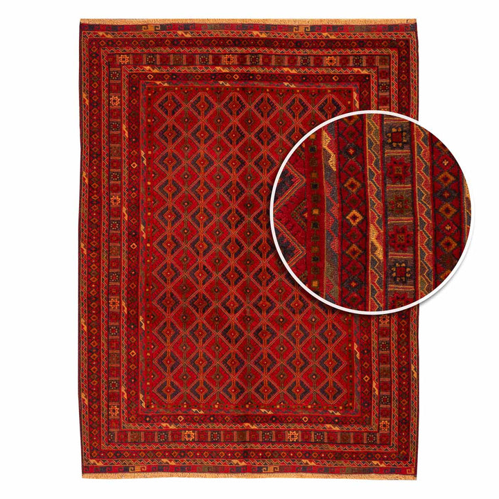 שטיח אוזבקי 00 אדום 197*147 | Uzbek