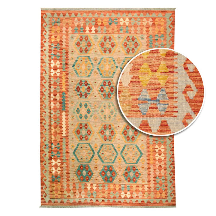 שטיח קילים אפגני 00 צבעוני 242*162