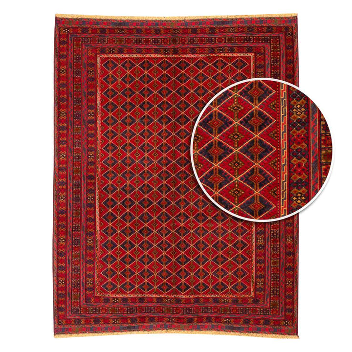 שטיח אוזבקי 00 אדום 191*147 | Uzbek