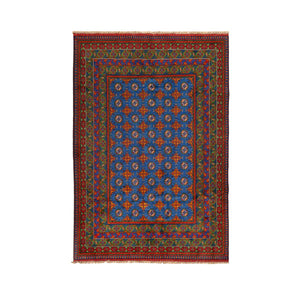 שטיח אפגני בוכרה 00 כחול 244*169 | Bokhara Rug