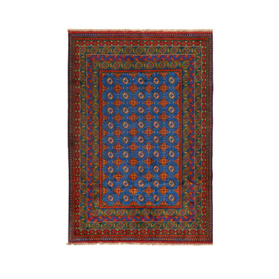 שטיח אפגני בוכרה 00 כחול 244*169 | Bokhara Rug
