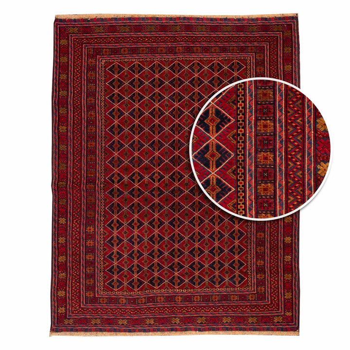 שטיח אוזבקי 00 אדום 190*151 | Uzbek
