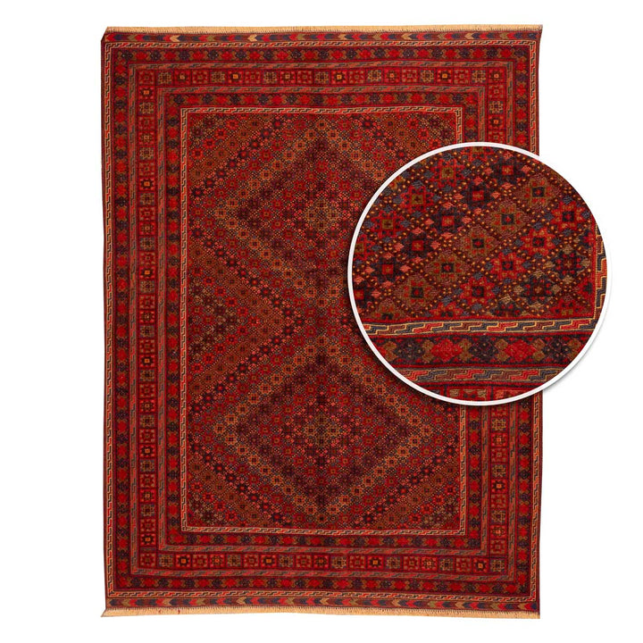 שטיח אוזבקי 00 אדום 197*149 | Uzbek