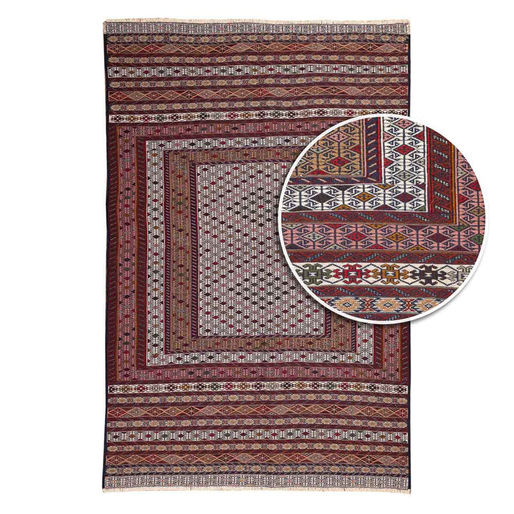 שטיח סומק פרסי 00 צבעוני 185*121 | Persian Sumak