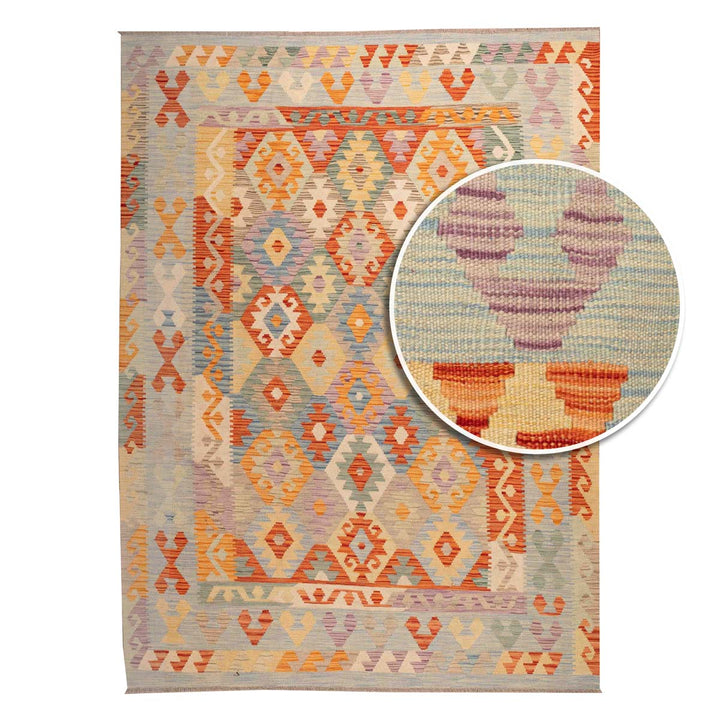 שטיח קילים אפגני 00 צבעוני 241*177