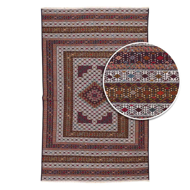 שטיח סומק פרסי 00 צבעוני 197*122 | Persian Sumak