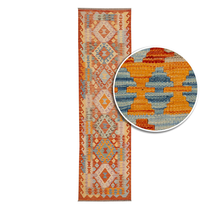 שטיח קילים אפגני 00 צבעוני 294*78