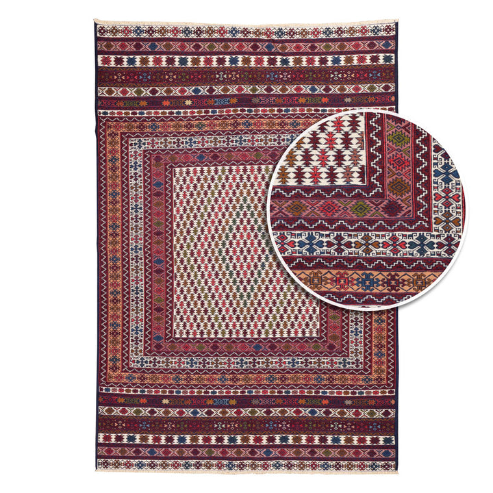 שטיח סומק פרסי 00 צבעוני 193*130 | Persian Sumak