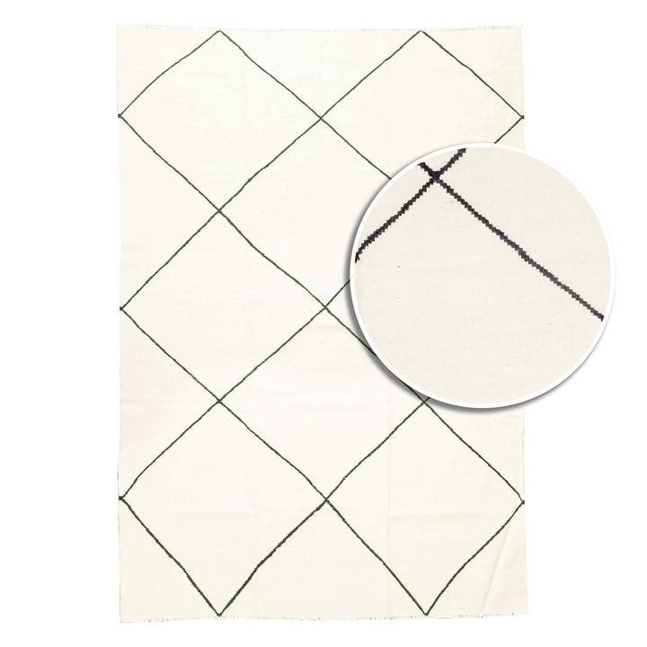 שטיח קילים בוהו 00 קרם/שחור 241*167 | Boho