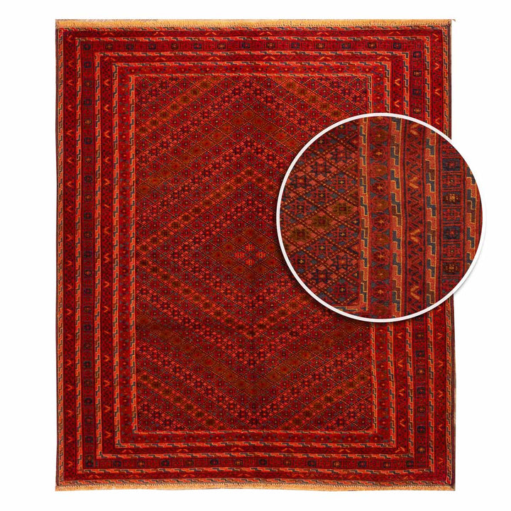 שטיח אוזבקי 00 אדום 180*154 | Uzbek