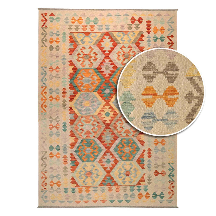 שטיח קילים אפגני 00 צבעוני 234*165