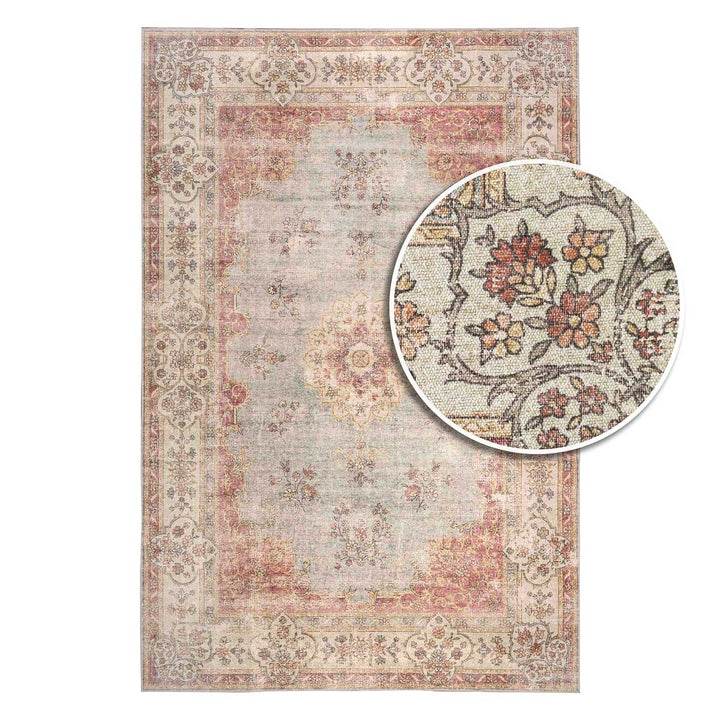 שטיח וינטאז' רוז 08 אפור/בריק | Vintage Rose