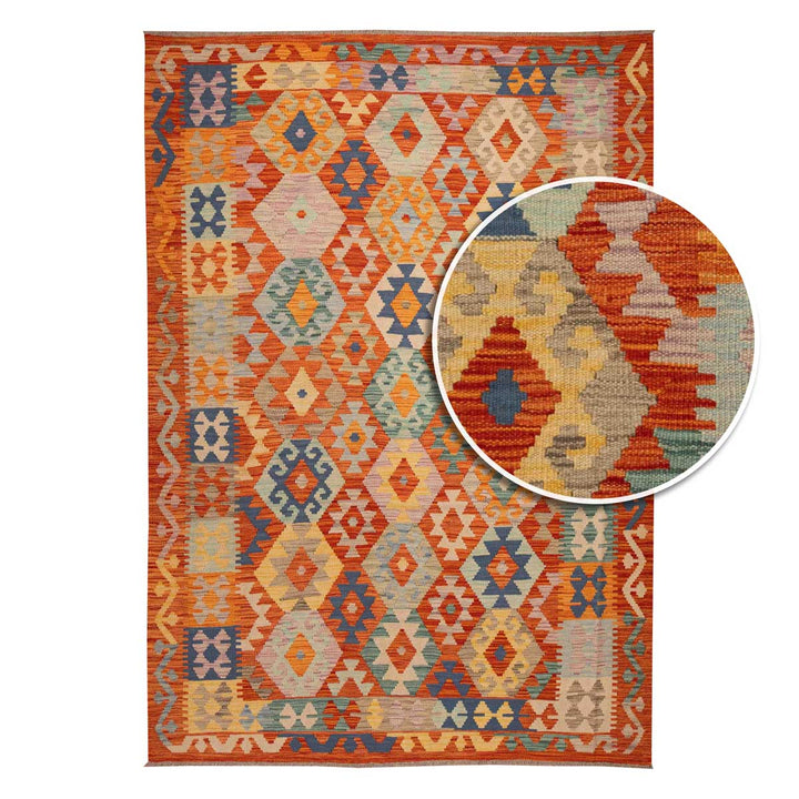 שטיח קילים אפגני 00 צבעוני 245*170