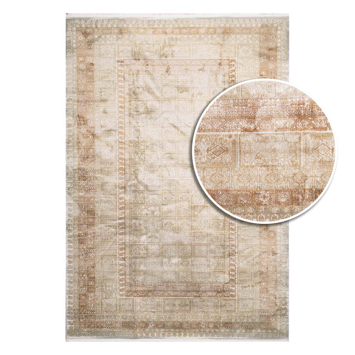 שטיח אדינה 02 בז'/כתום | Edina