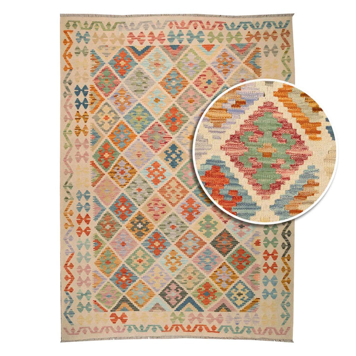 שטיח קילים אפגני 00 צבעוני 248*180