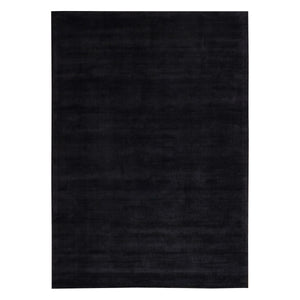 שטיח משי במבוק 01 שחור | Bamboo Silk
