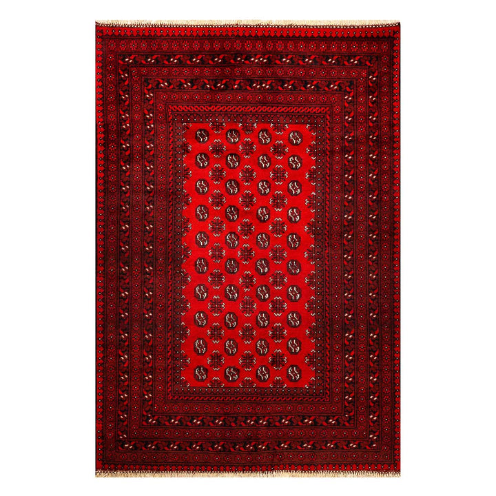 שטיח אפגני בוכרה 00 אדום 240*162 | Bokhara Rug