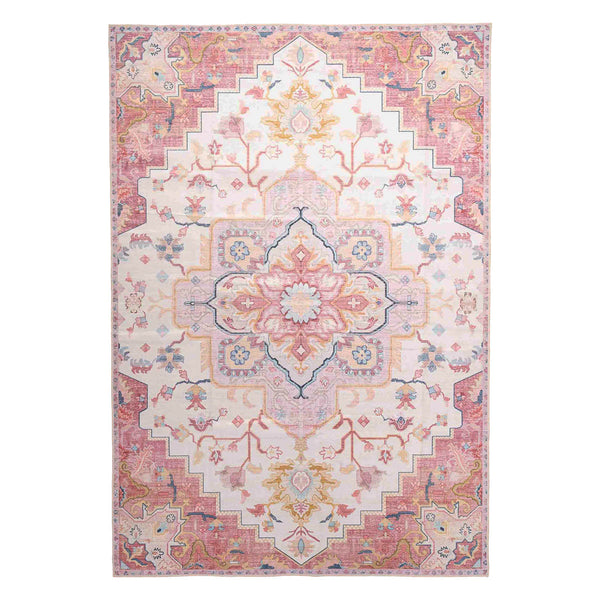 שטיח לוטוס מלכותי 12 קרם\ורוד | Royal Lotus Rug