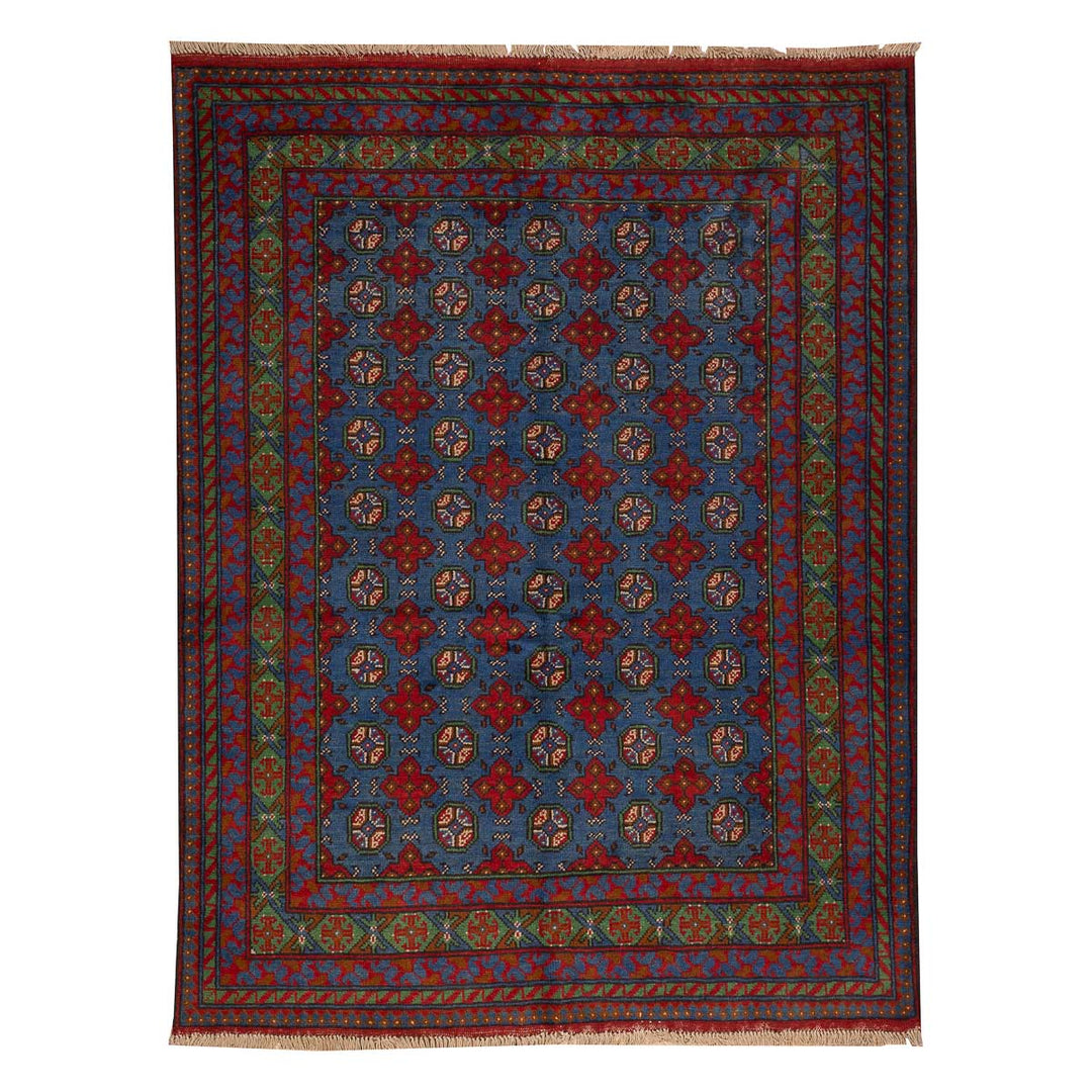 שטיח  אפגני בוכרה 00 כחול 197*150  | Bokhara Rug