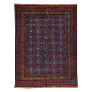שטיח  אפגני בוכרה 00 כחול 197*150  | Bokhara Rug
