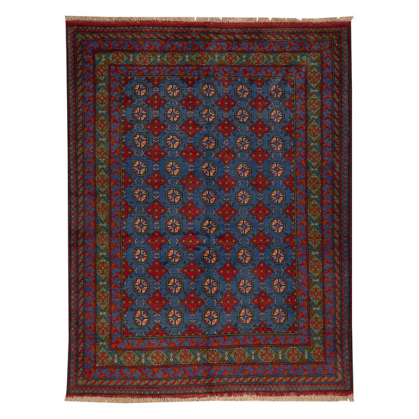 שטיח  אפגני בוכרה 00 כחול 197*150  | Bokhara Rug