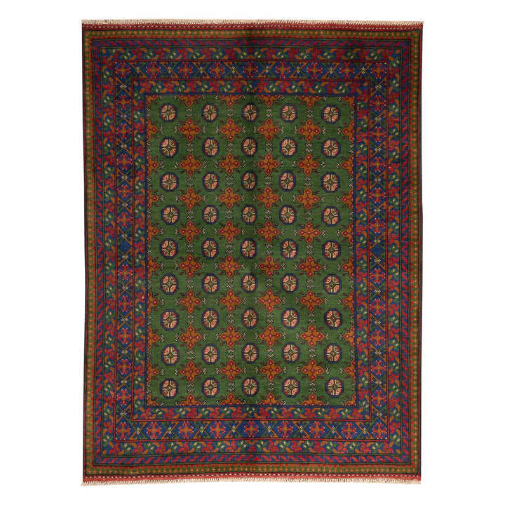 שטיח אפגני בוכרה 00 ירוק 203*152 | Bokhara Rug