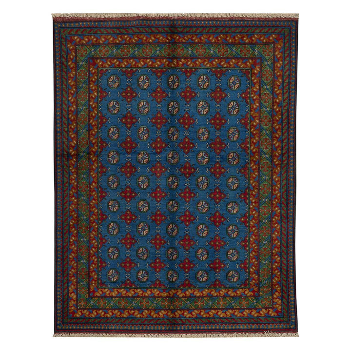 שטיח אפגני בוכרה 00 כחול 200*154 | Bokhara Rug