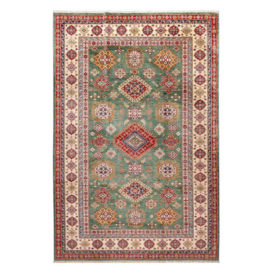 שטיח סופר קזאק 00 ירוק 310*203 | Super Kazak