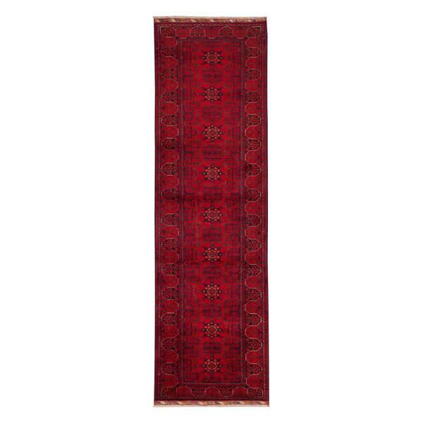 שטיח אפגני חלממדי 00 אדום 294*84