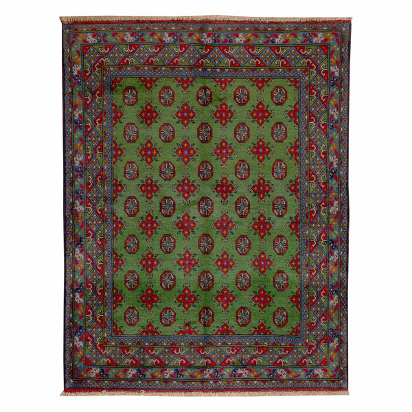 שטיח אפגני בוכרה 00 ירוק 198*152 | Bokhara Rug