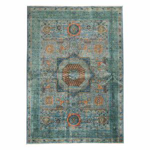 שטיח ממלוק 00 טורקיז 245*174 | Mamluk