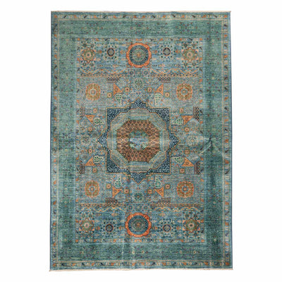 שטיח ממלוק 00 טורקיז 245*174 | Mamluk